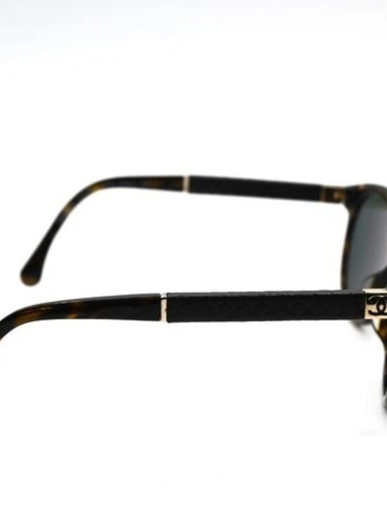CHANEL CC Logos Sunglasses Eye Were Plastic Metal Brown 3229-Q-A 67KC557 main image 6
